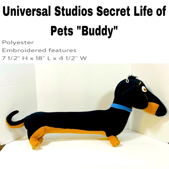 Universal Studios “Secret Life of Pets” Plush “Buddy” the Dachsund. - Picture 2 of 8